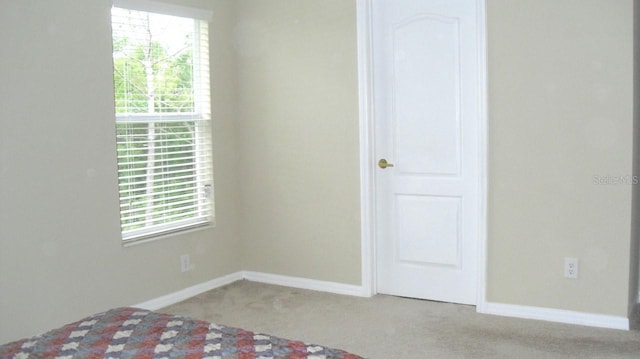 unfurnished bedroom featuring carpet