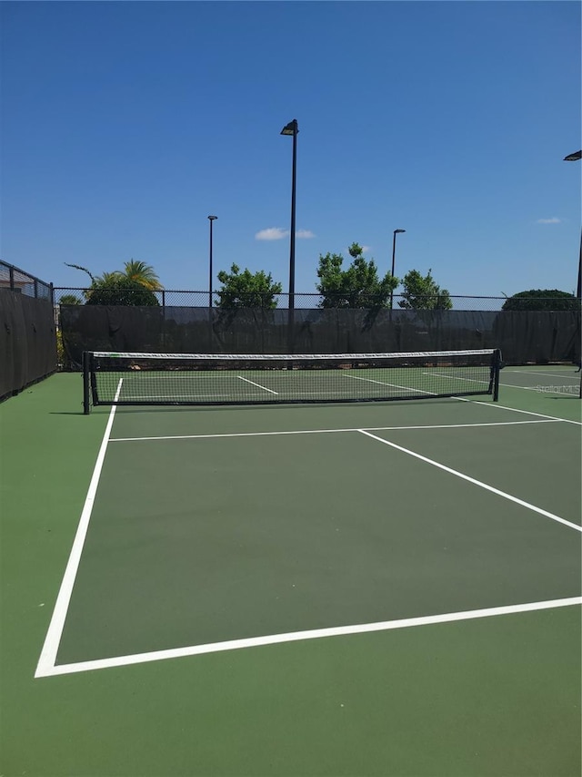 view of tennis court