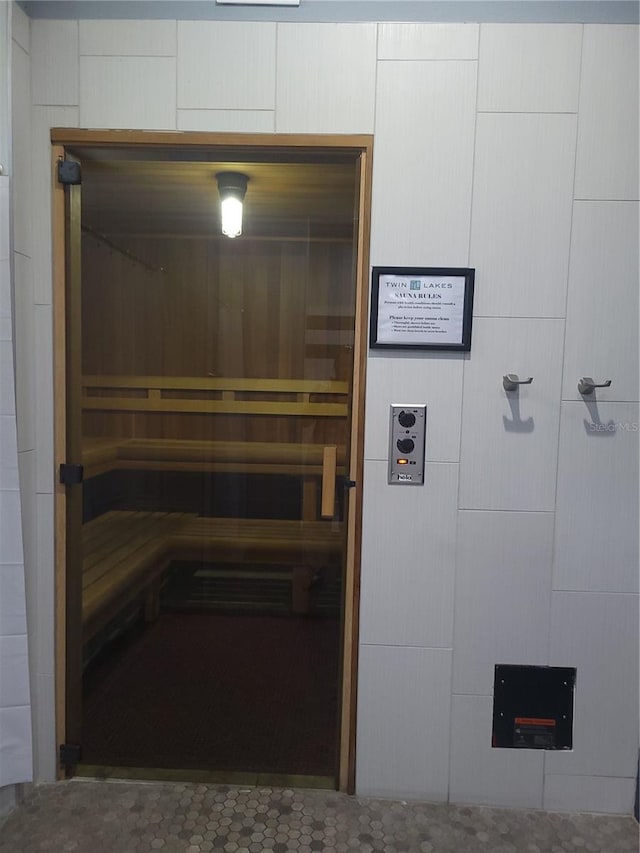 view of sauna / steam room