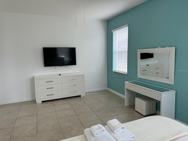 view of tiled living room