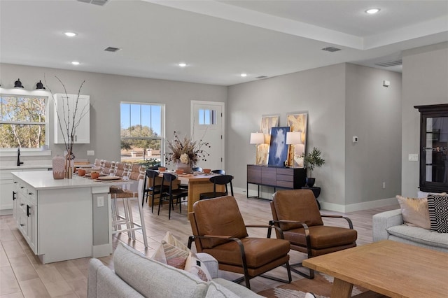 living room with a wealth of natural light