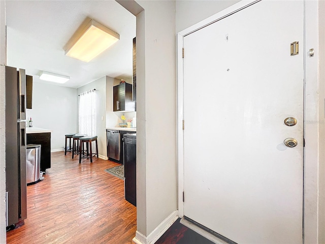 interior space featuring hardwood / wood-style floors