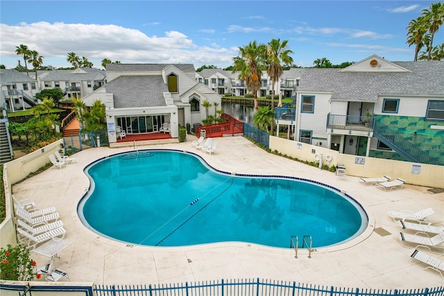 view of pool with a patio area