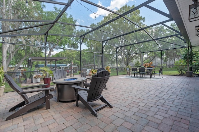 view of sunroom / solarium