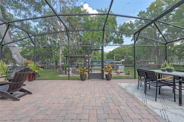 view of sunroom / solarium