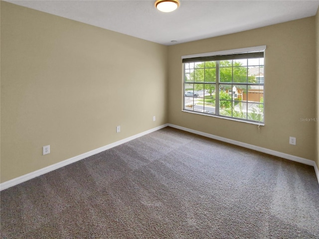 unfurnished room featuring carpet flooring