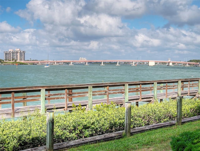 view of water feature