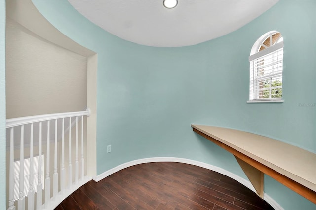 interior space with hardwood / wood-style flooring