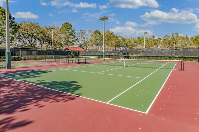 view of sport court