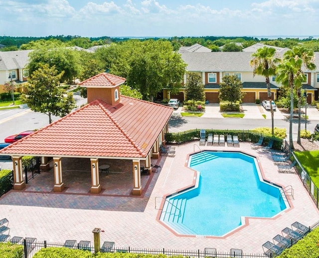 view of pool with a patio