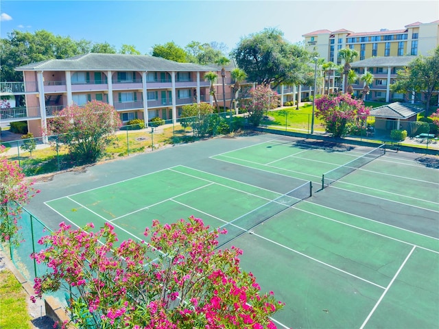 view of tennis court