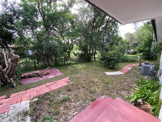 view of yard featuring a patio