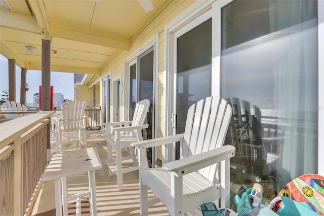 view of balcony