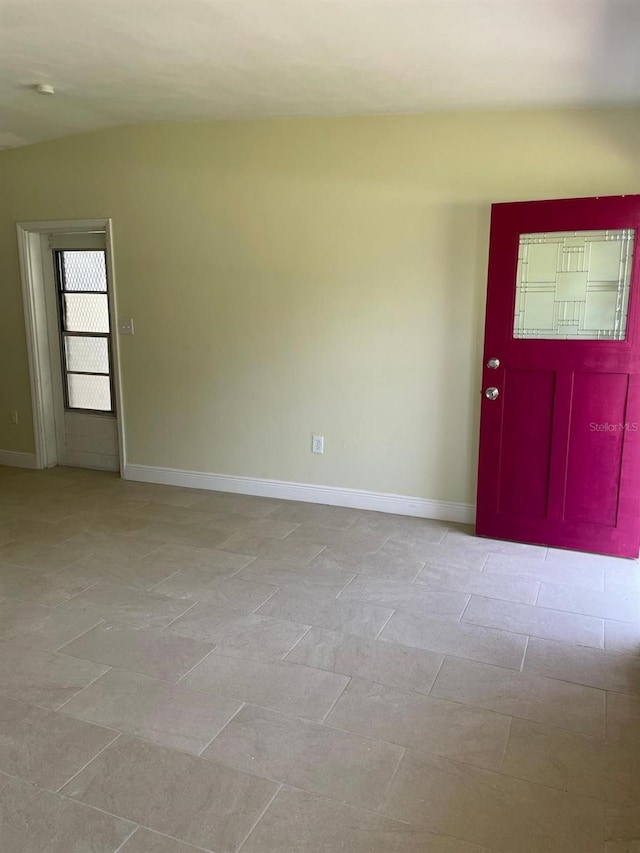 view of tiled entrance foyer