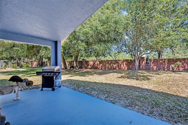 view of patio / terrace featuring grilling area