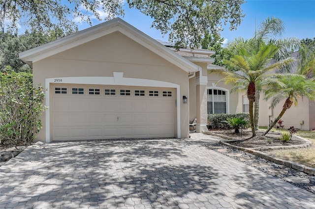 ranch-style house with a garage