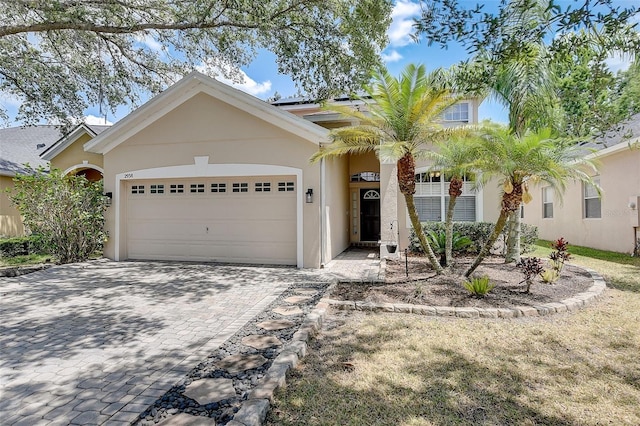 view of front of house featuring a garage