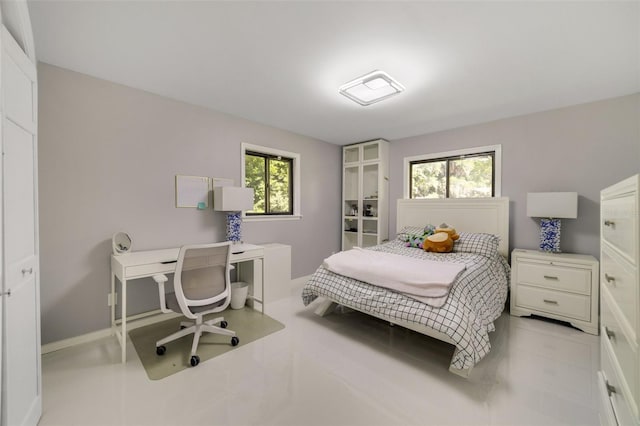 bedroom featuring a closet