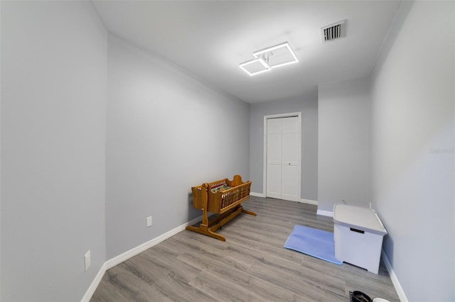 miscellaneous room featuring light hardwood / wood-style floors