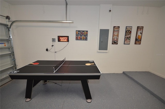 view of recreation room