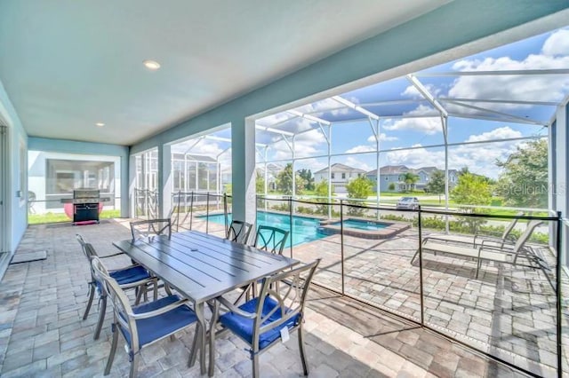 view of sunroom / solarium