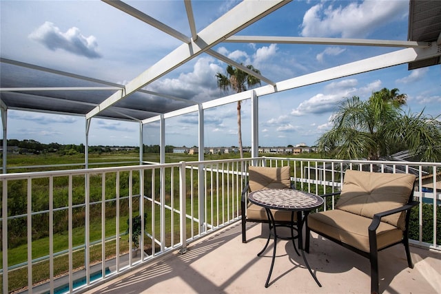 view of sunroom