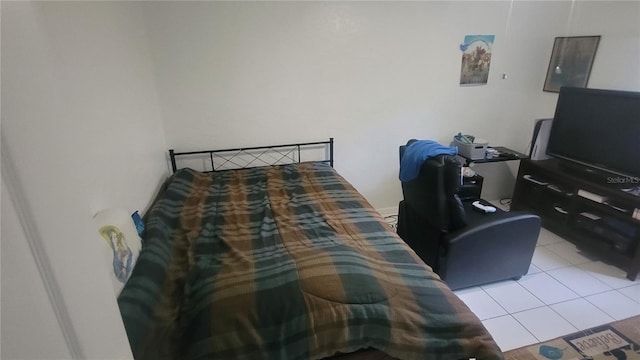 view of tiled bedroom