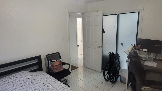 view of tiled bedroom