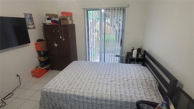 view of tiled bedroom