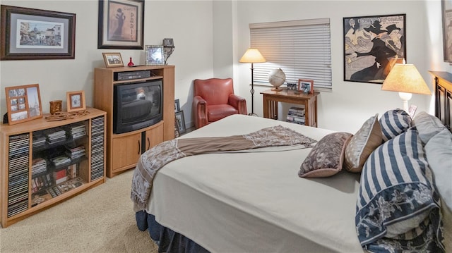 bedroom featuring carpet