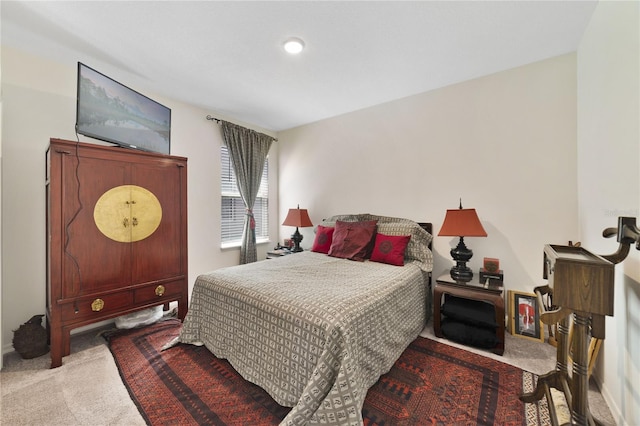 bedroom with carpet flooring