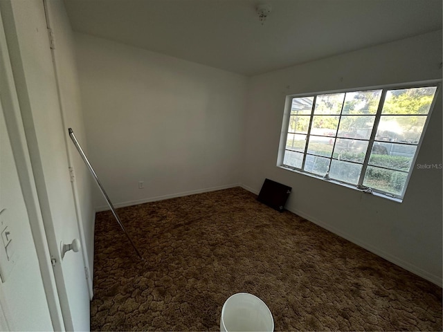 view of carpeted empty room