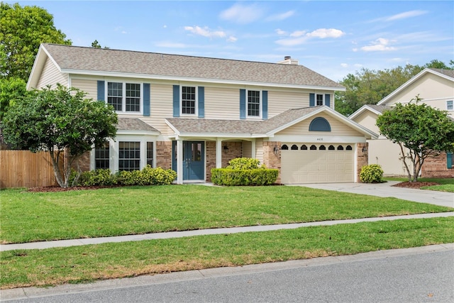 view of front of property with a front yard