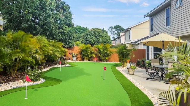 view of home's community featuring a patio area