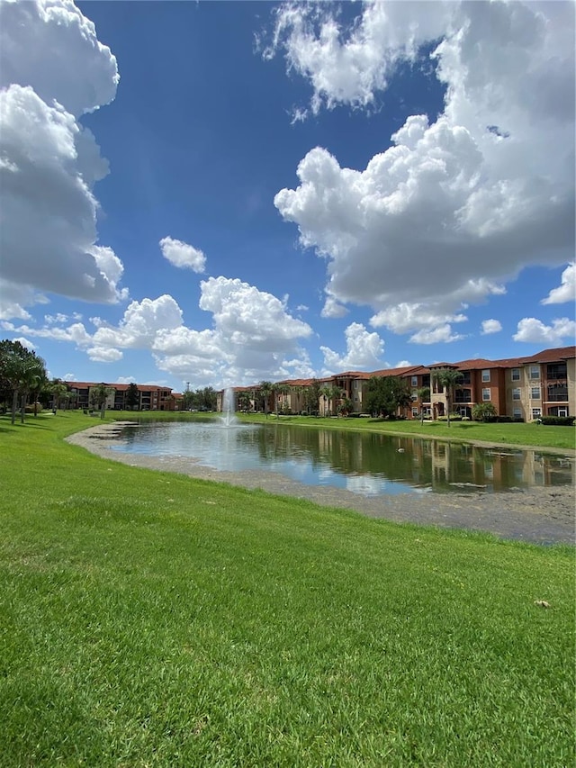 view of water feature