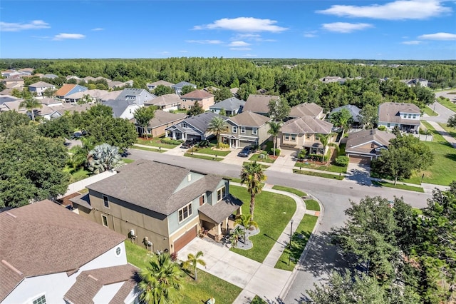 bird's eye view with a residential view