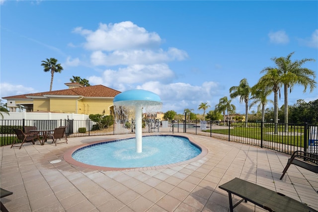 view of pool with a patio