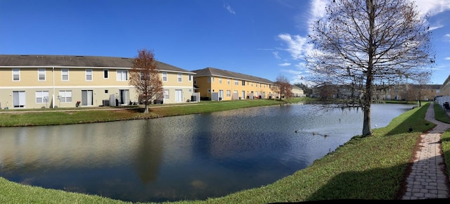 view of water feature