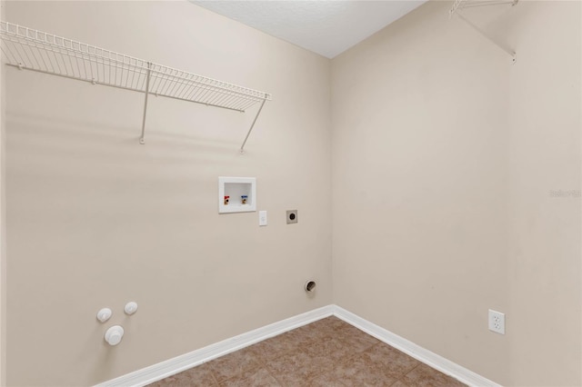 laundry room featuring hookup for an electric dryer, hookup for a gas dryer, and hookup for a washing machine