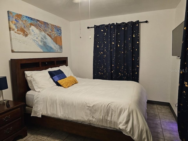 view of tiled bedroom