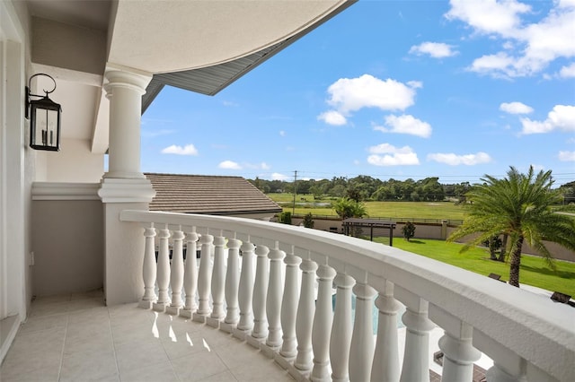 view of balcony