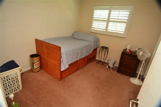 bedroom featuring carpet