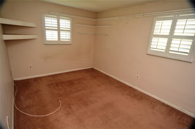 view of carpeted empty room