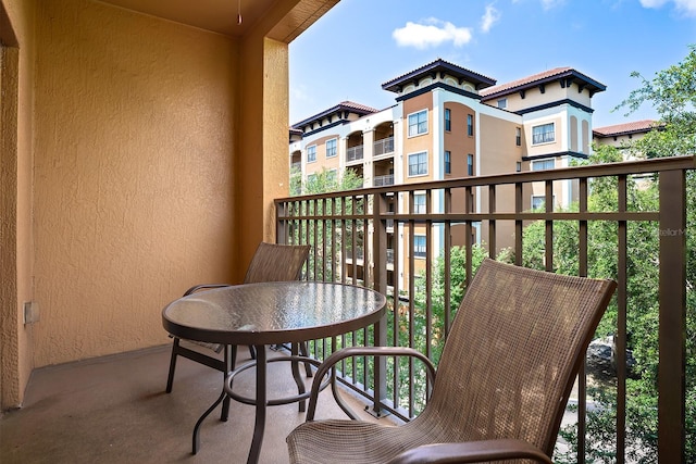 view of balcony