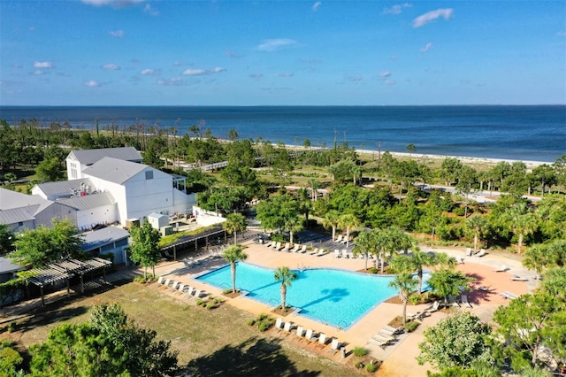 view of pool with a patio area