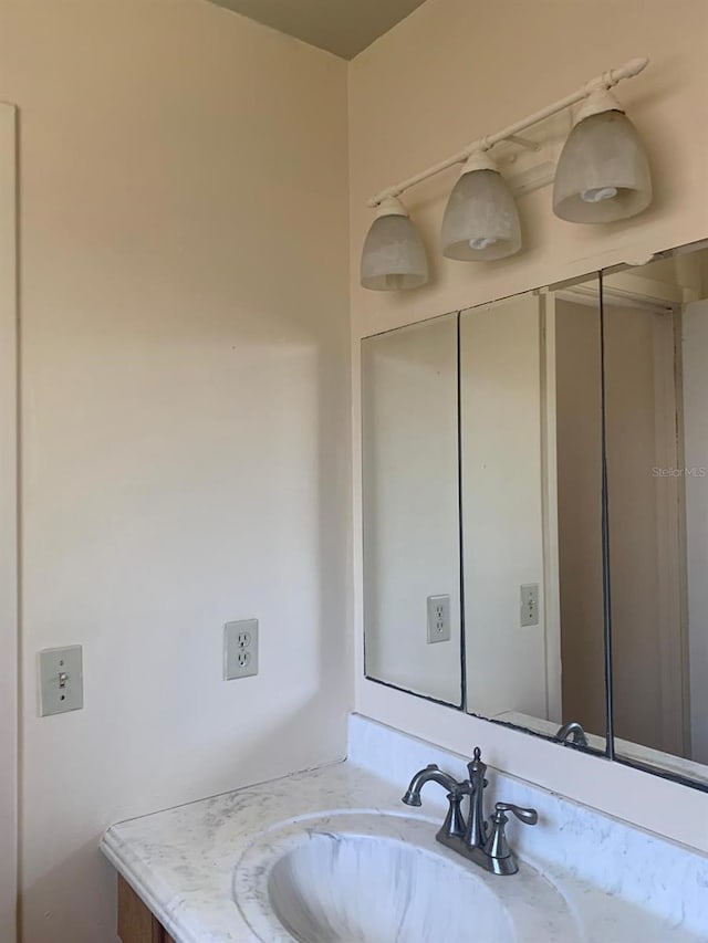 bathroom with vanity