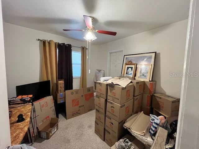 7313 Cabor Ct, Orlando, FL 32818 - interior space with carpet floors and ceiling fan