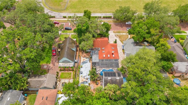 bird's eye view with a residential view