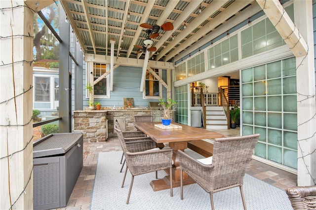 view of patio / terrace featuring outdoor dining space