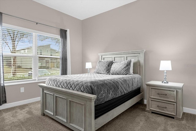 bedroom with carpet floors